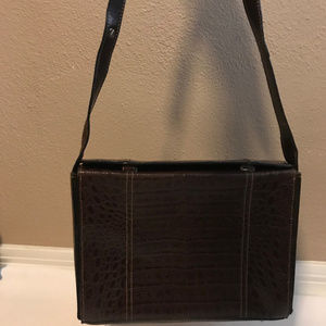 Marc Chantal Brown Leather Shoulder Bag